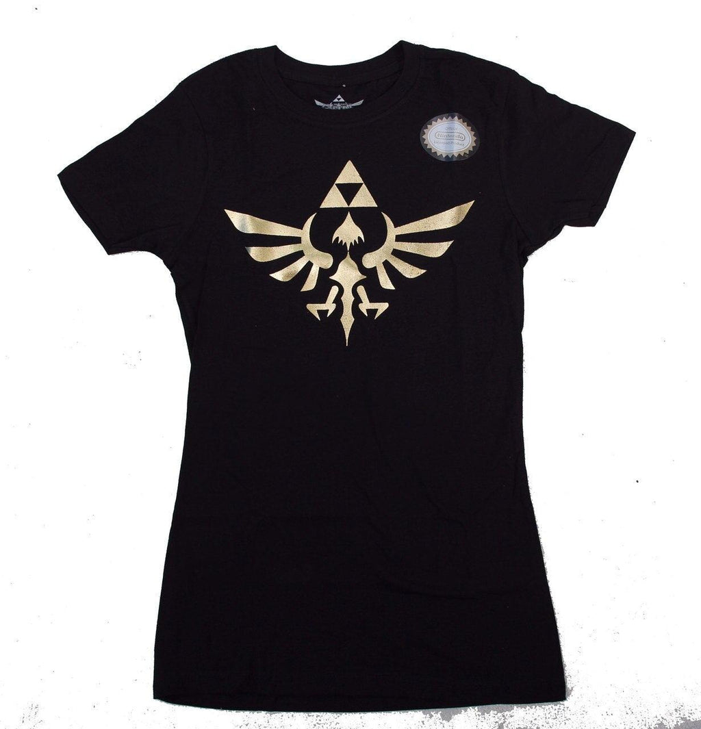 Nintendo Legend of Zelda Gold Foil Triforce Logo T-shirt
