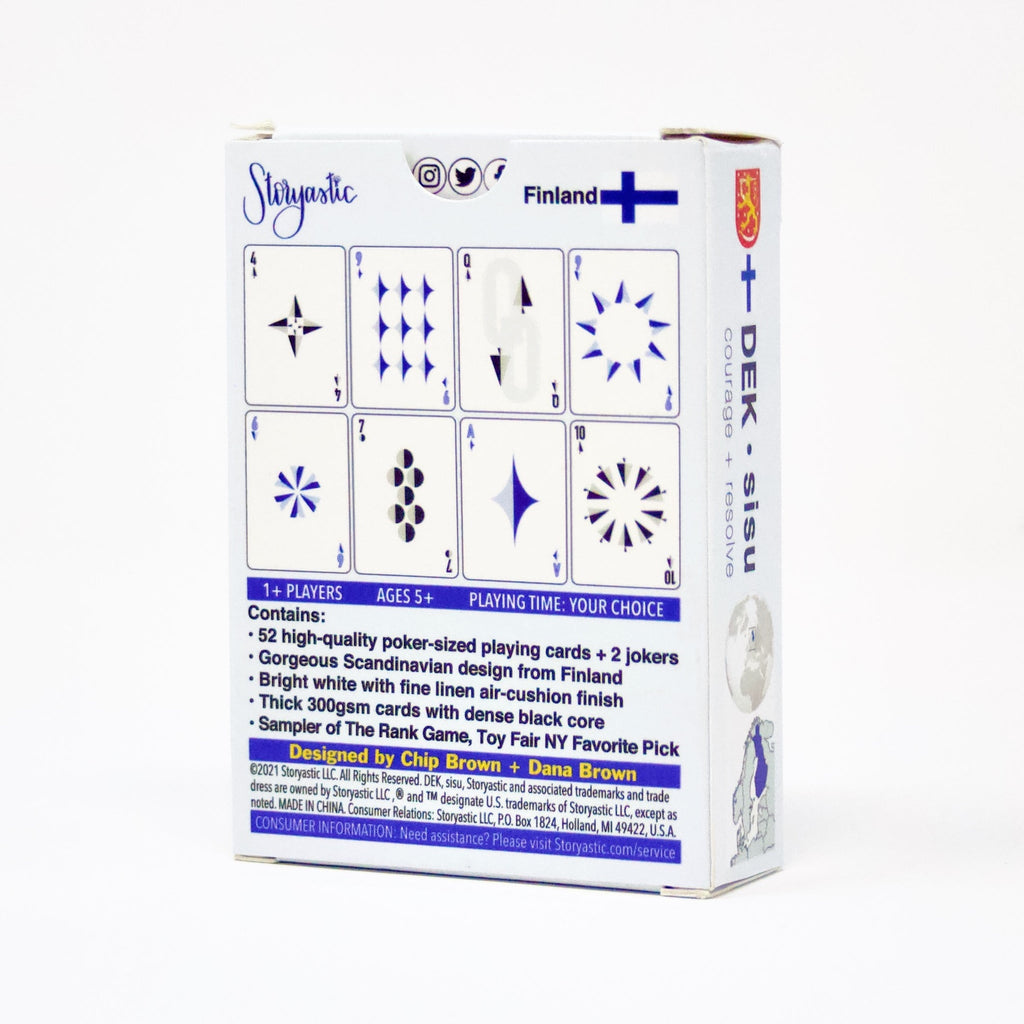 DEK of Cards: sisu (Finland) - Impeccably Designed Scandinavian Playing Cards
