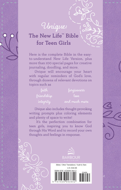 Unique The New Life Bible For Teen Girls