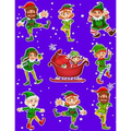 Christmas Holiday Sticker Album Dancing Elves: 100 Plus Pages For PERMANENT Sticker Collection, Activity Book For Boys and Girls - 8.5 by 11 - Paperback