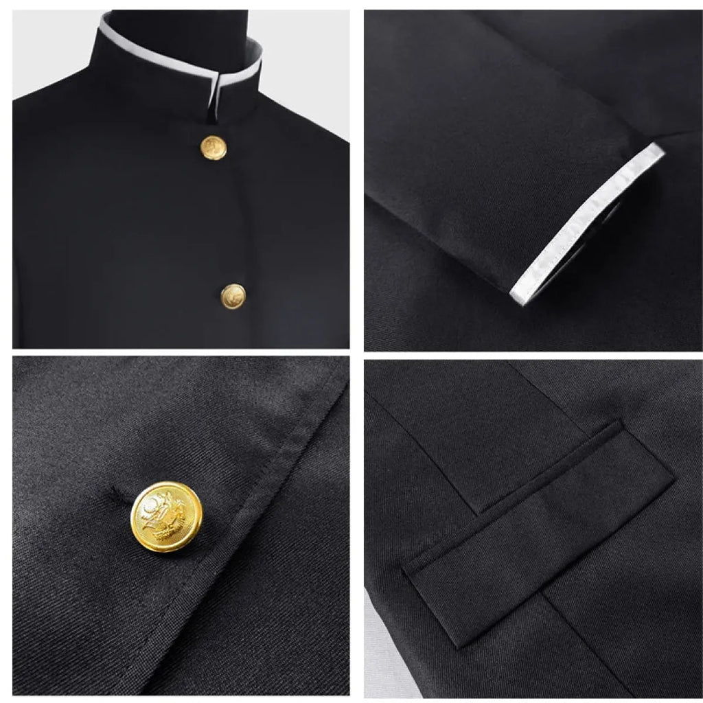 Ken Takakura Cosplay Costume – Dandadan School Uniform with Glasses