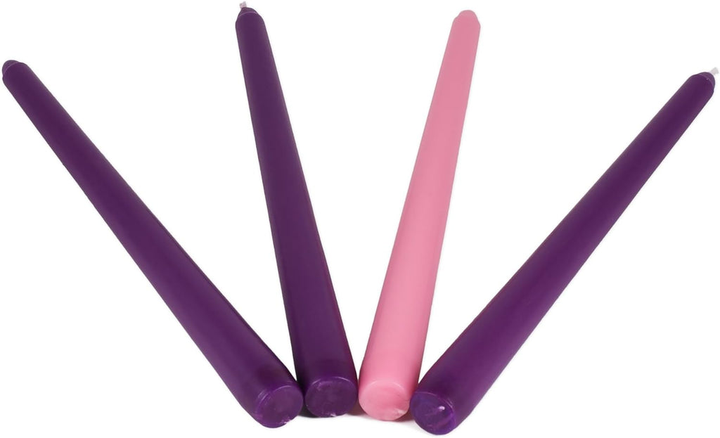 Slim Advent Candle 4 Piece Set