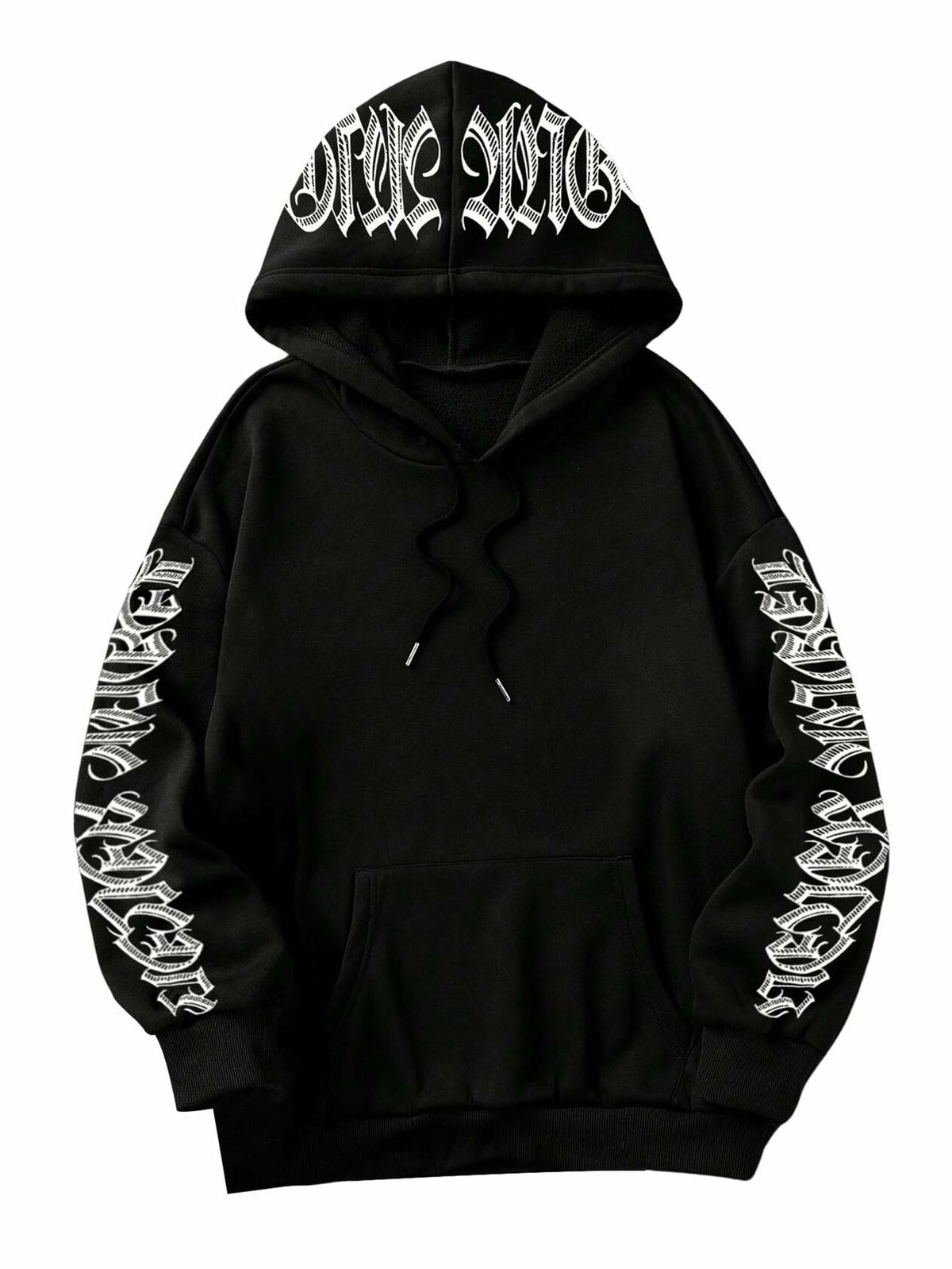 GORGLITTER Women's Halloween Hoodie Black Medium Oversized Sweatshirt