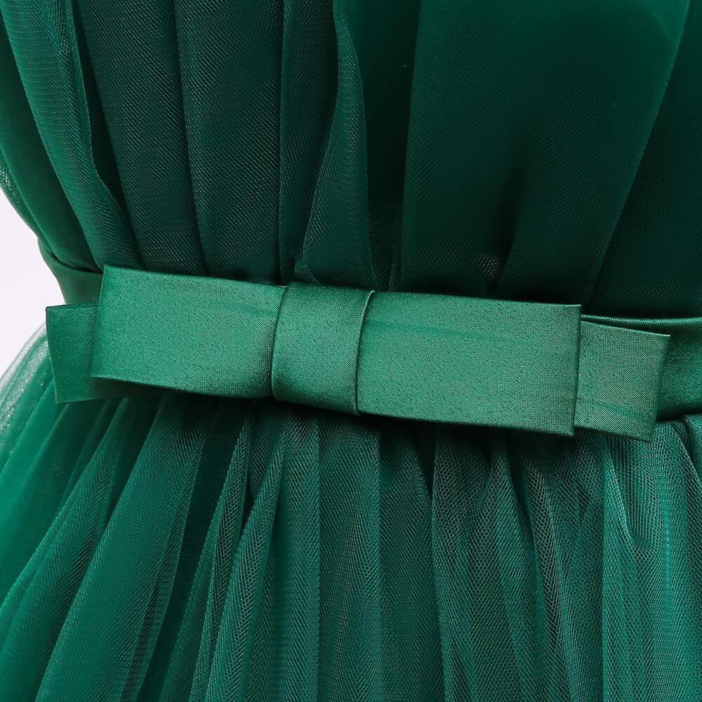 guchoo Girls Christmas Flower Ball Gown Dress Green, Size 12-18 months