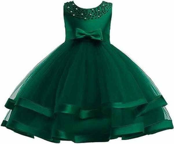 guchoo Girls Christmas Flower Dress Green Size 70 Special Occasion