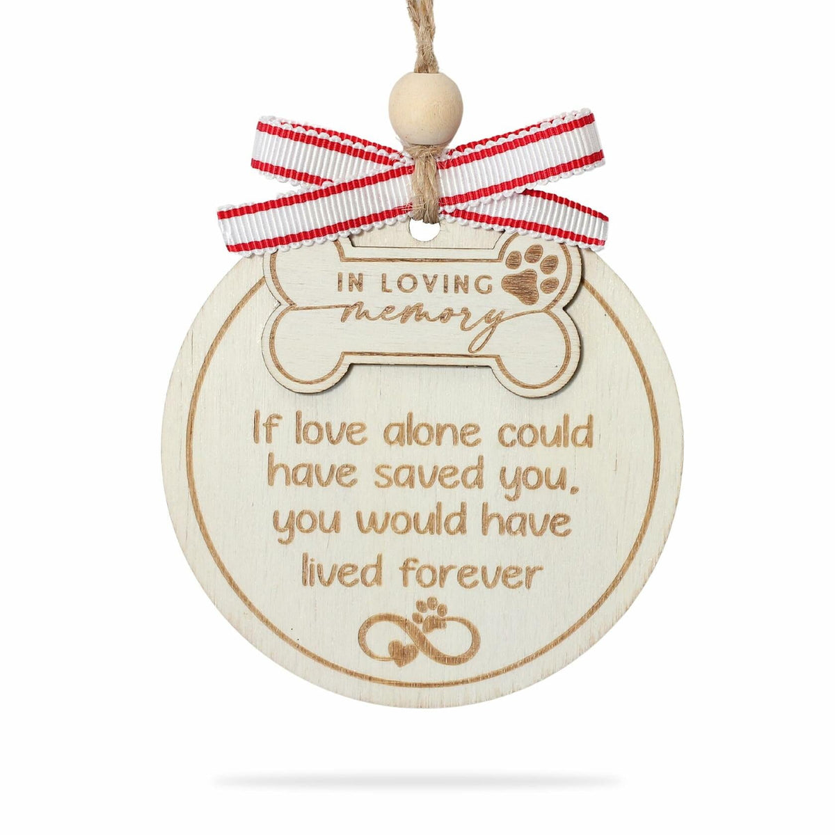 HONOCOOLS Dog Memorial Ornaments Pet Sympathy Christmas Tree OCP-001