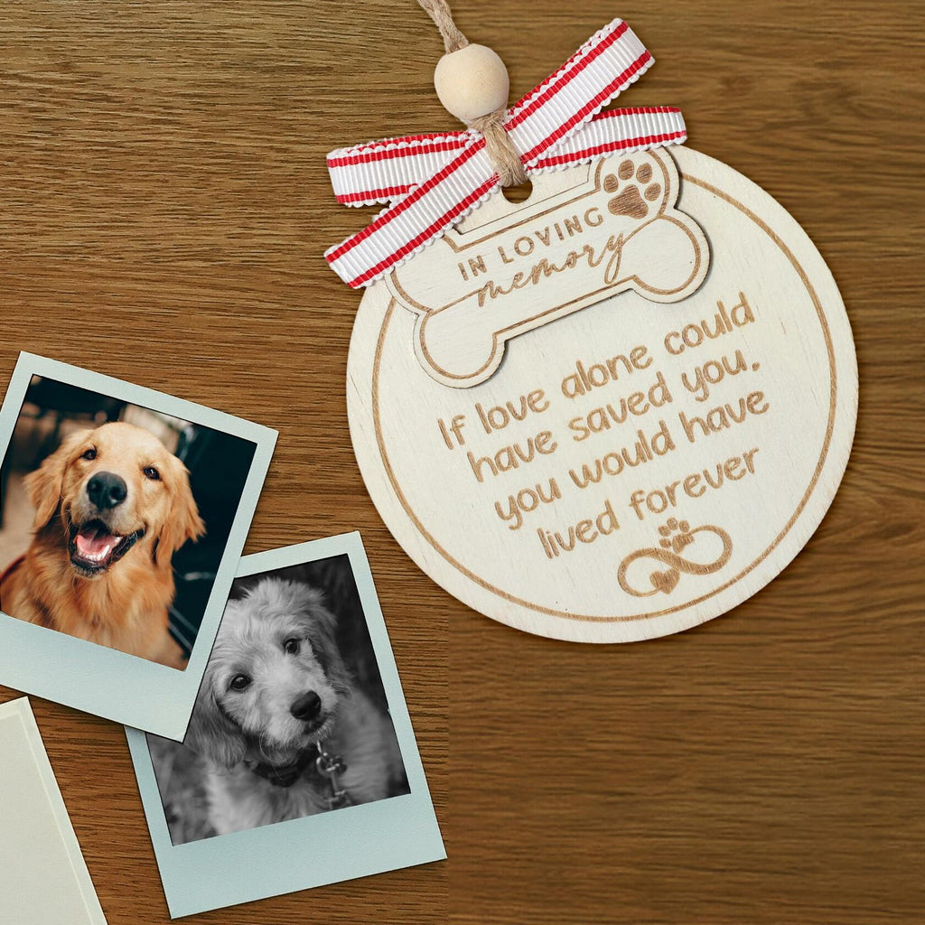 HONOCOOLS Dog Memorial Ornaments Pet Sympathy Christmas Tree OCP-001