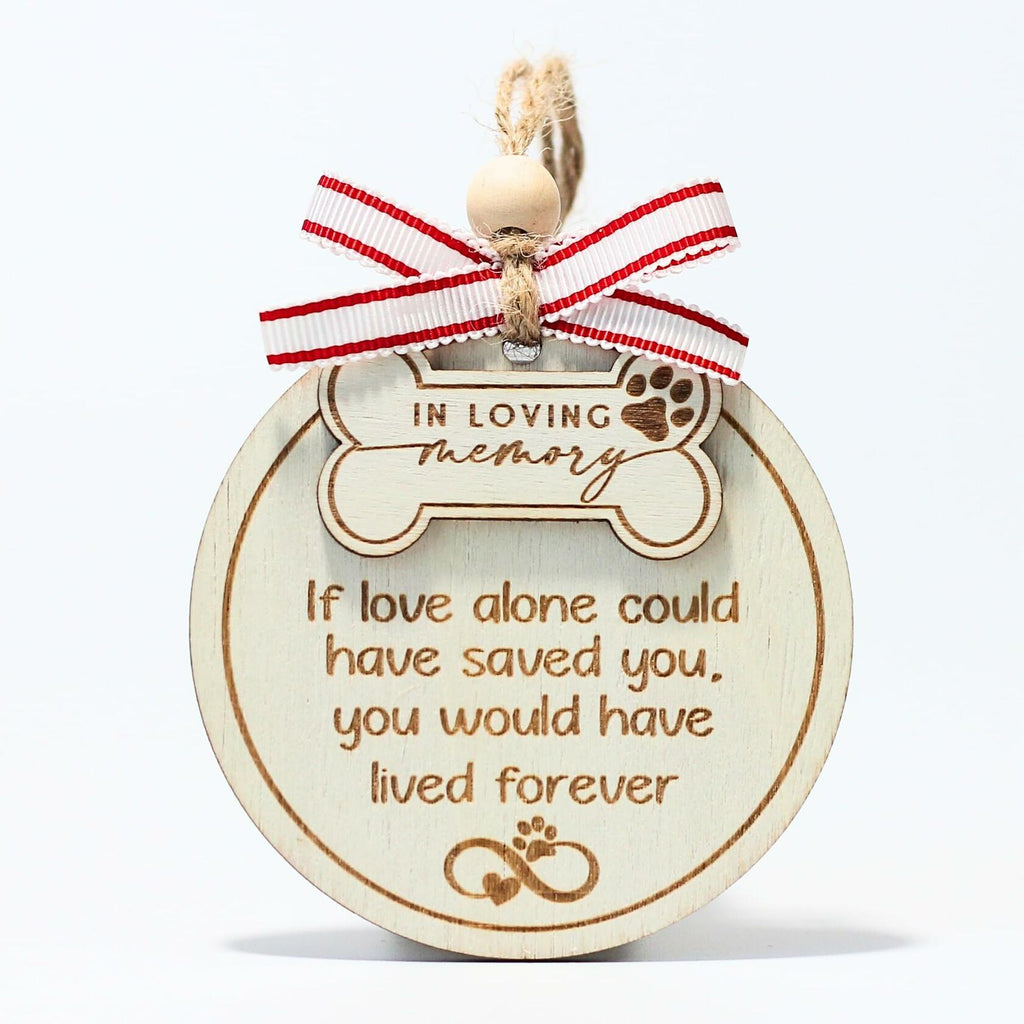 HONOCOOLS Dog Memorial Ornaments Pet Sympathy Christmas Tree OCP-001