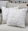 multiwins Christmas Pillow Covers 18x18 Set of 2 Snowman Plush Faux Fur