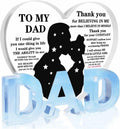 Fathers Day Gifts for Dad Plaque from Daughter - Ideal Birthday Christmas