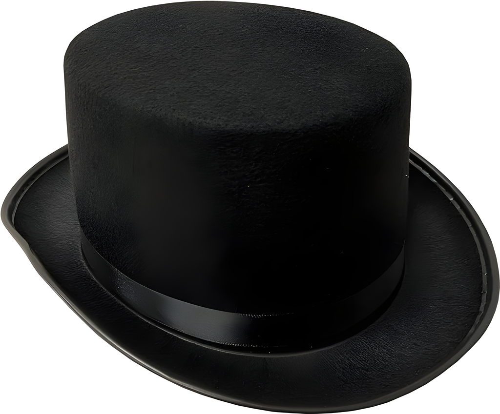Black Felt Top Hat