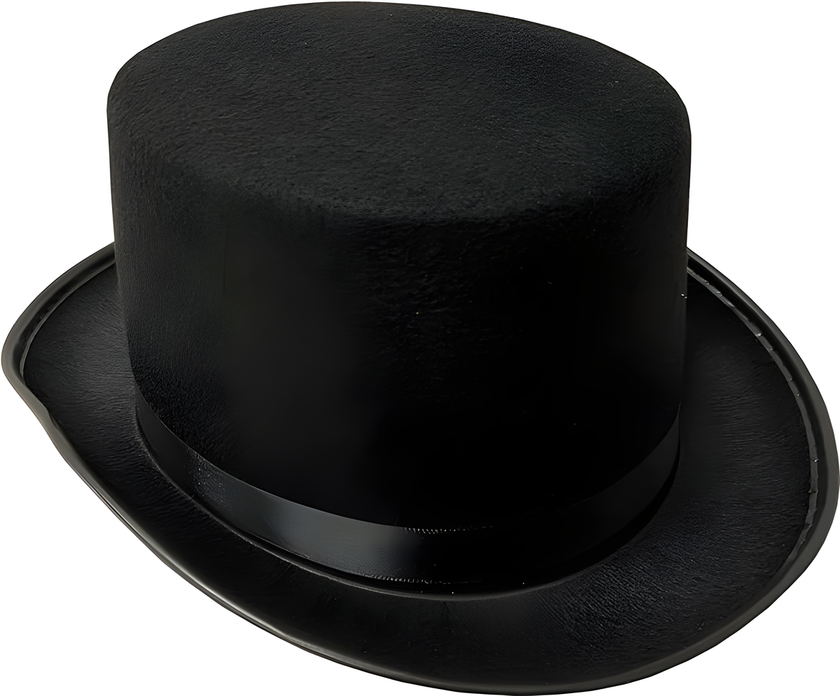 Black Felt Top Hat