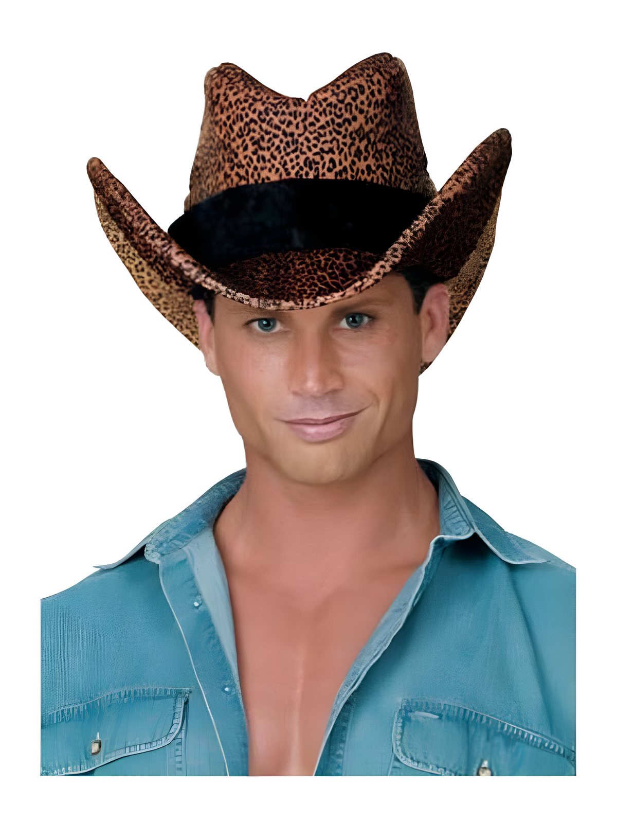 Adult Leopard Cowboy Hat