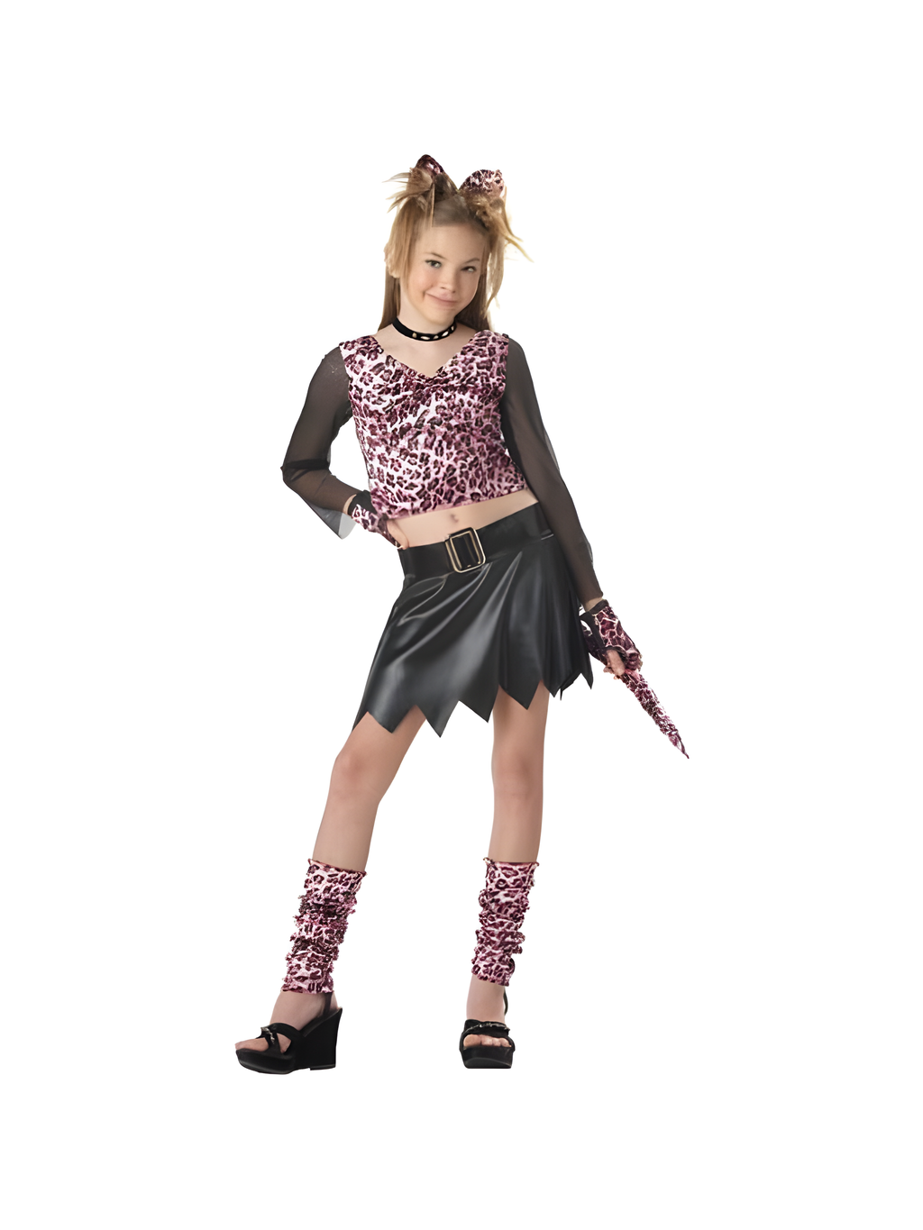 Child's Pink Leopard Dress Costume