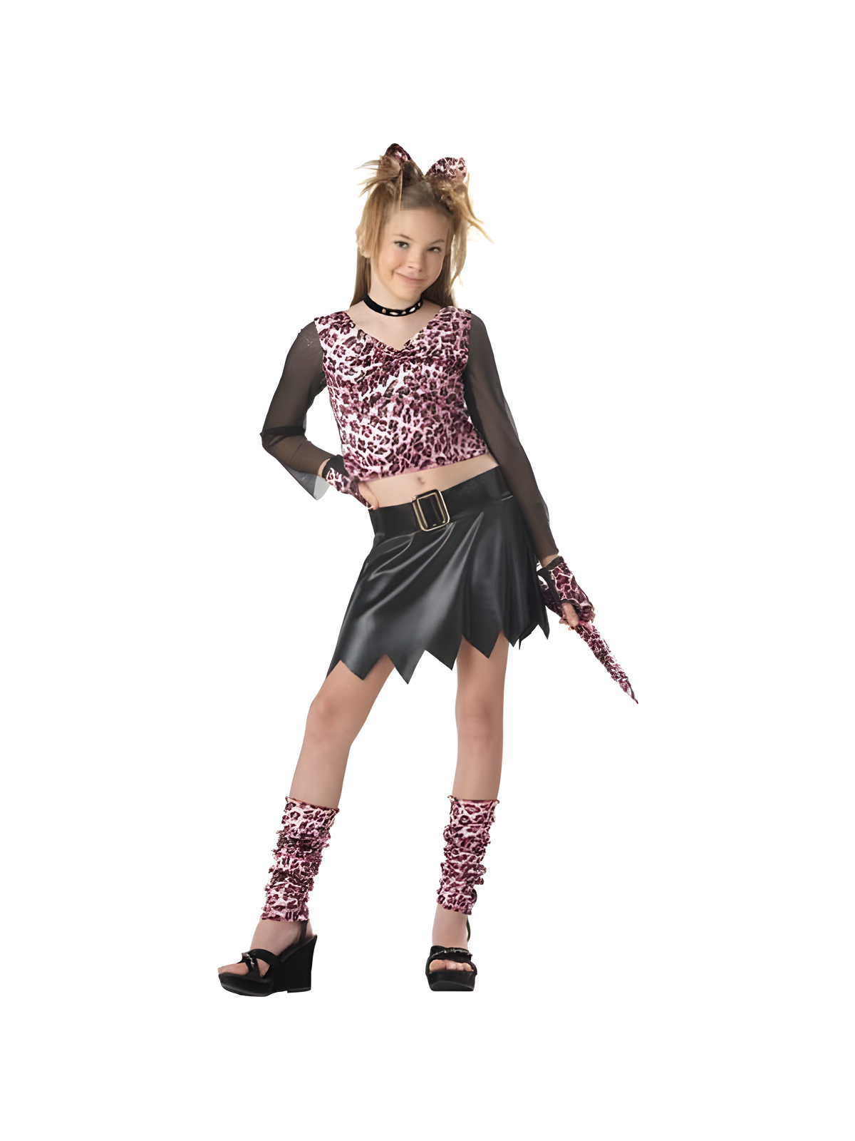 Child's Pink Leopard Dress Costume