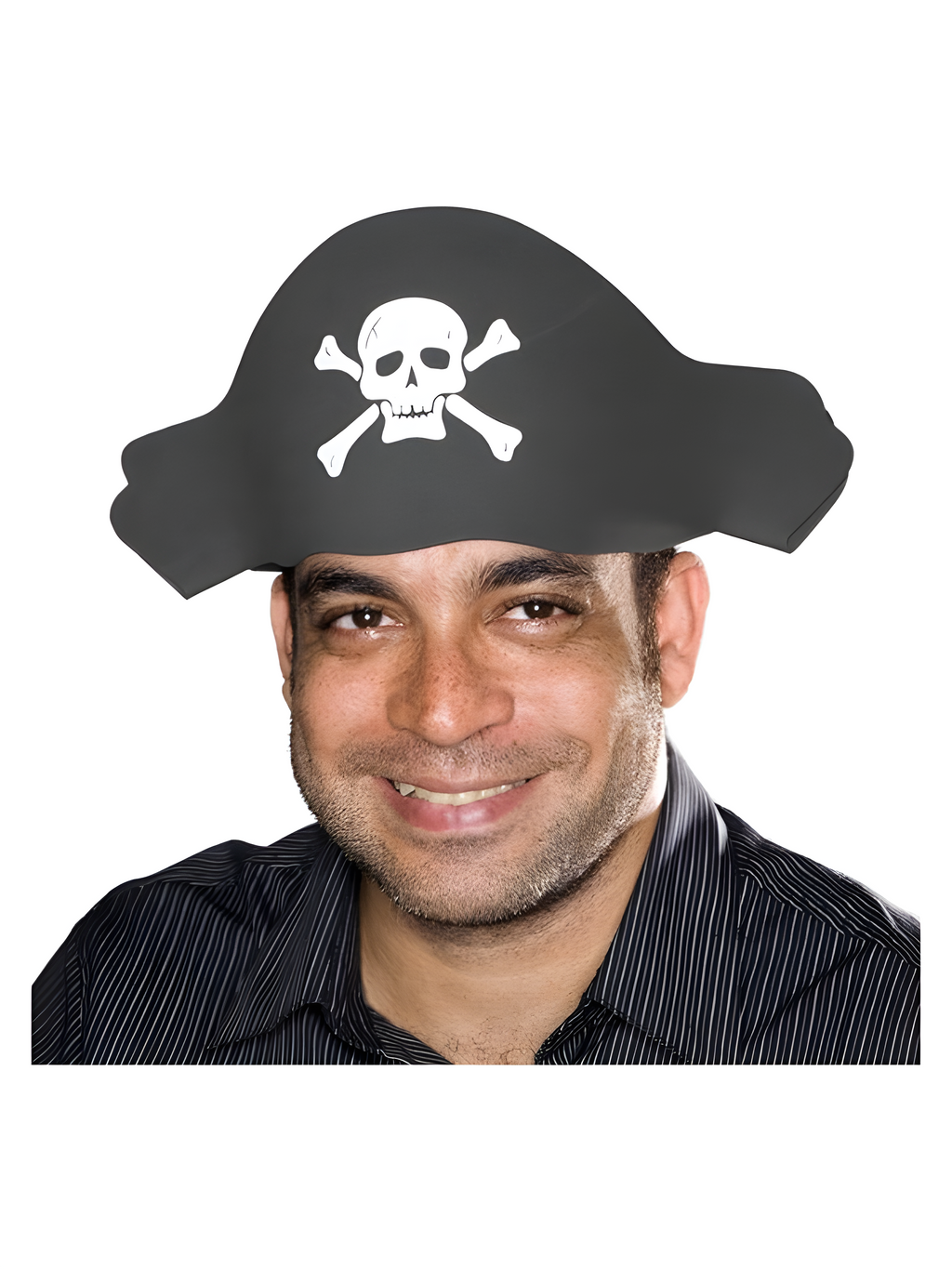 Black Foam Pirate Hat