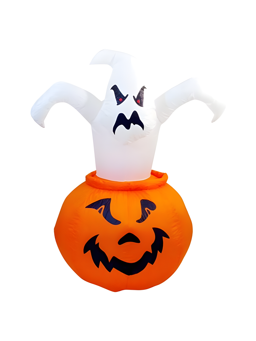 Airblown Pumpkin with Pop Out Ghost
