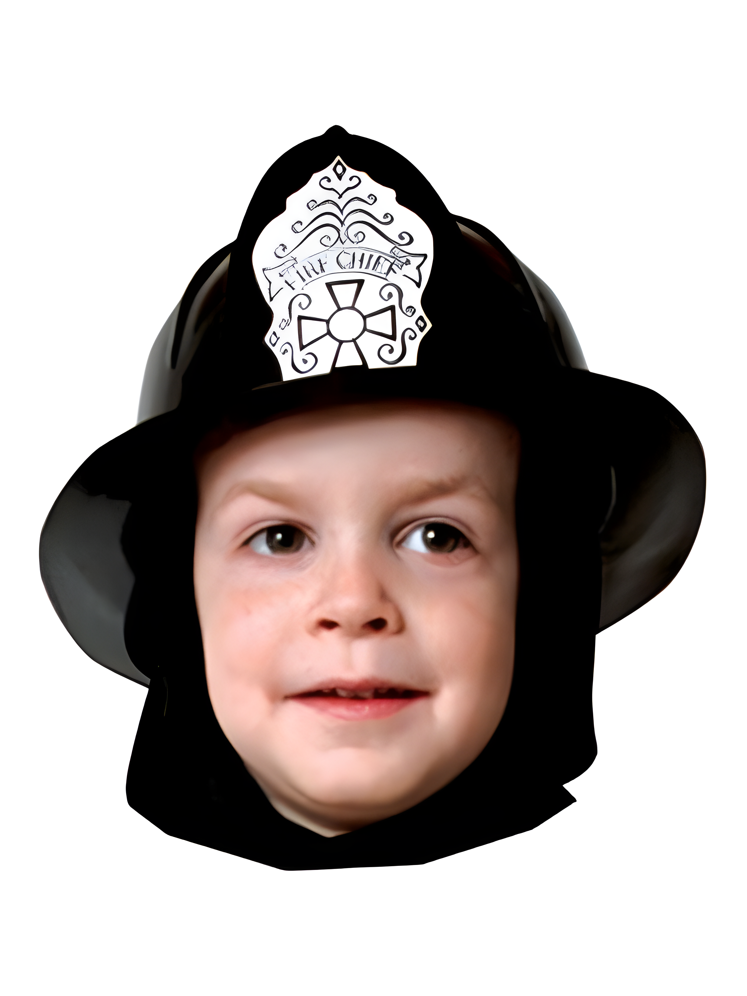 Child Black Fireman Hat