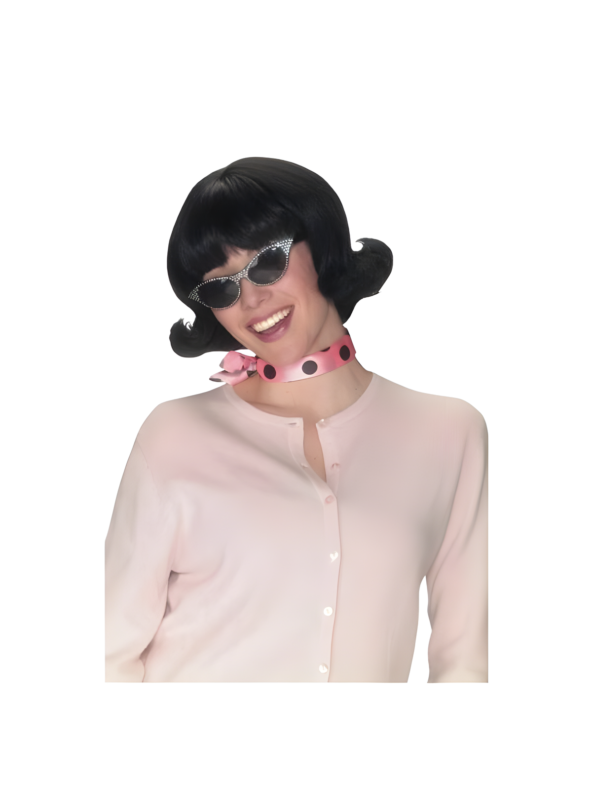 Adult Black Flip Wig