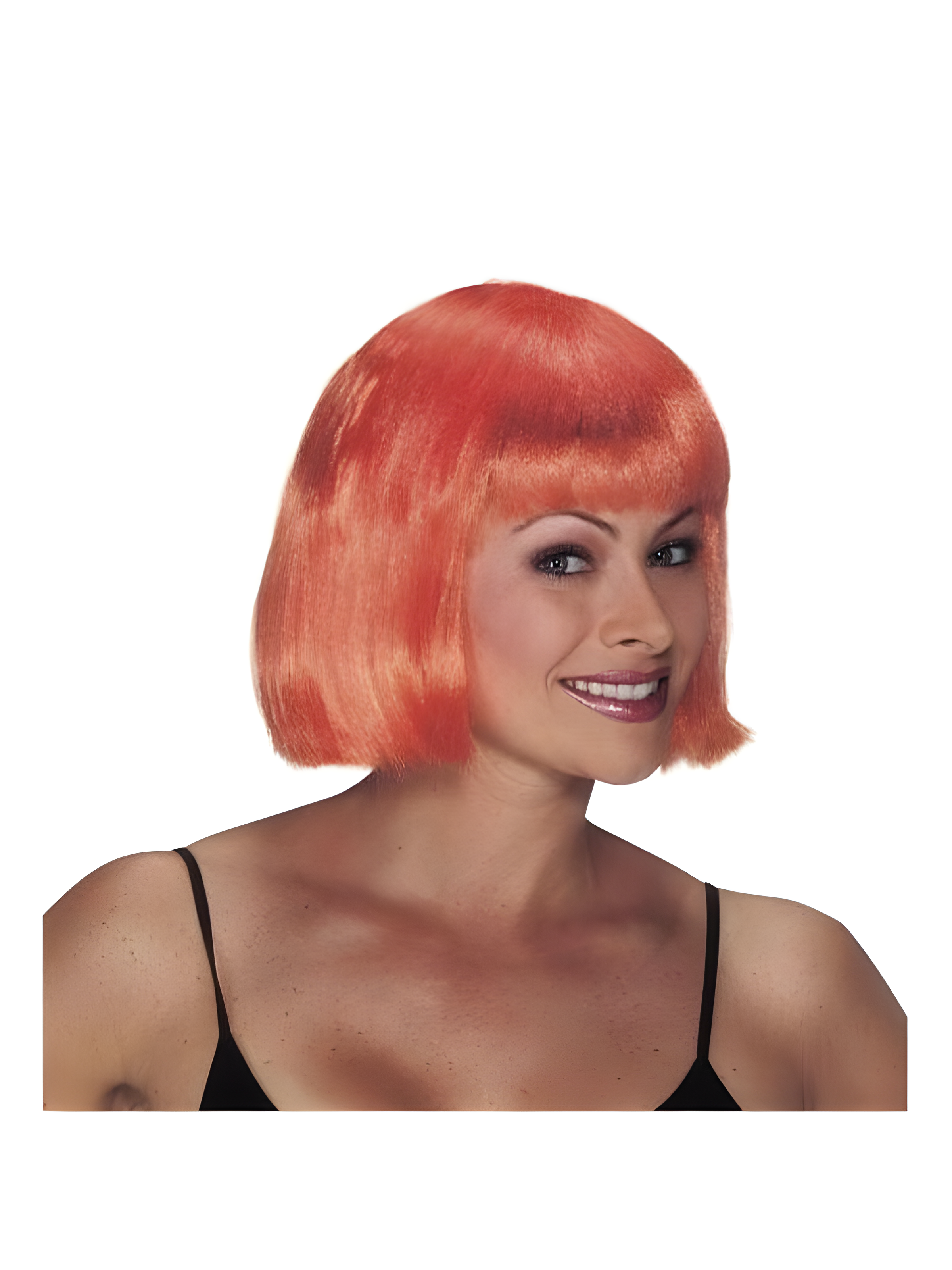Adult Orange Short Bob Wig