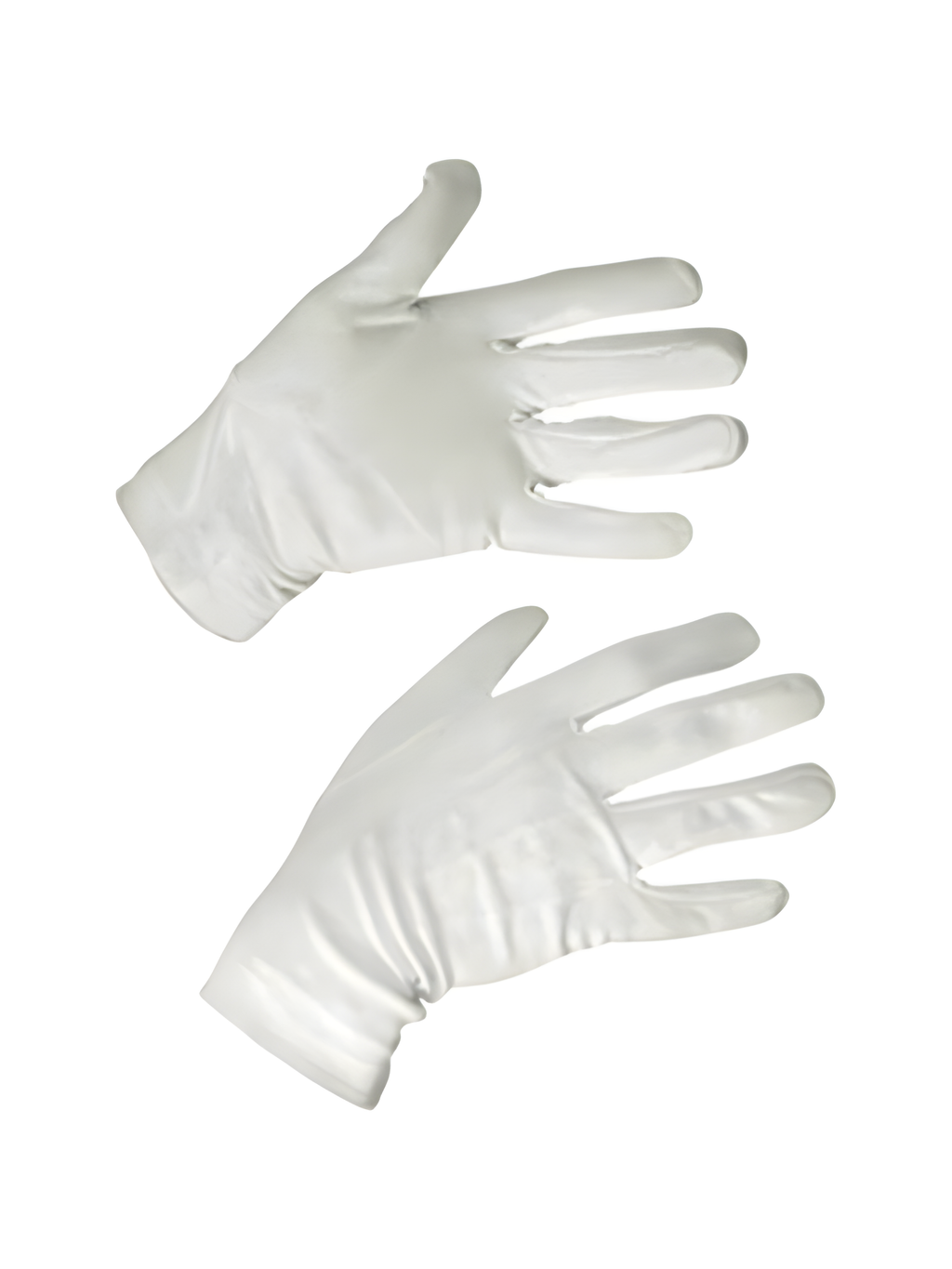 White Santa Costume Gloves