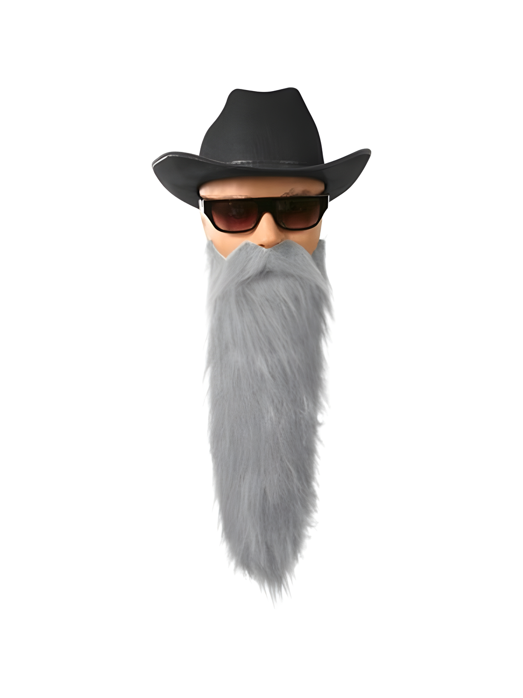 Grey ZZ Top Beard Accessory, Halloween