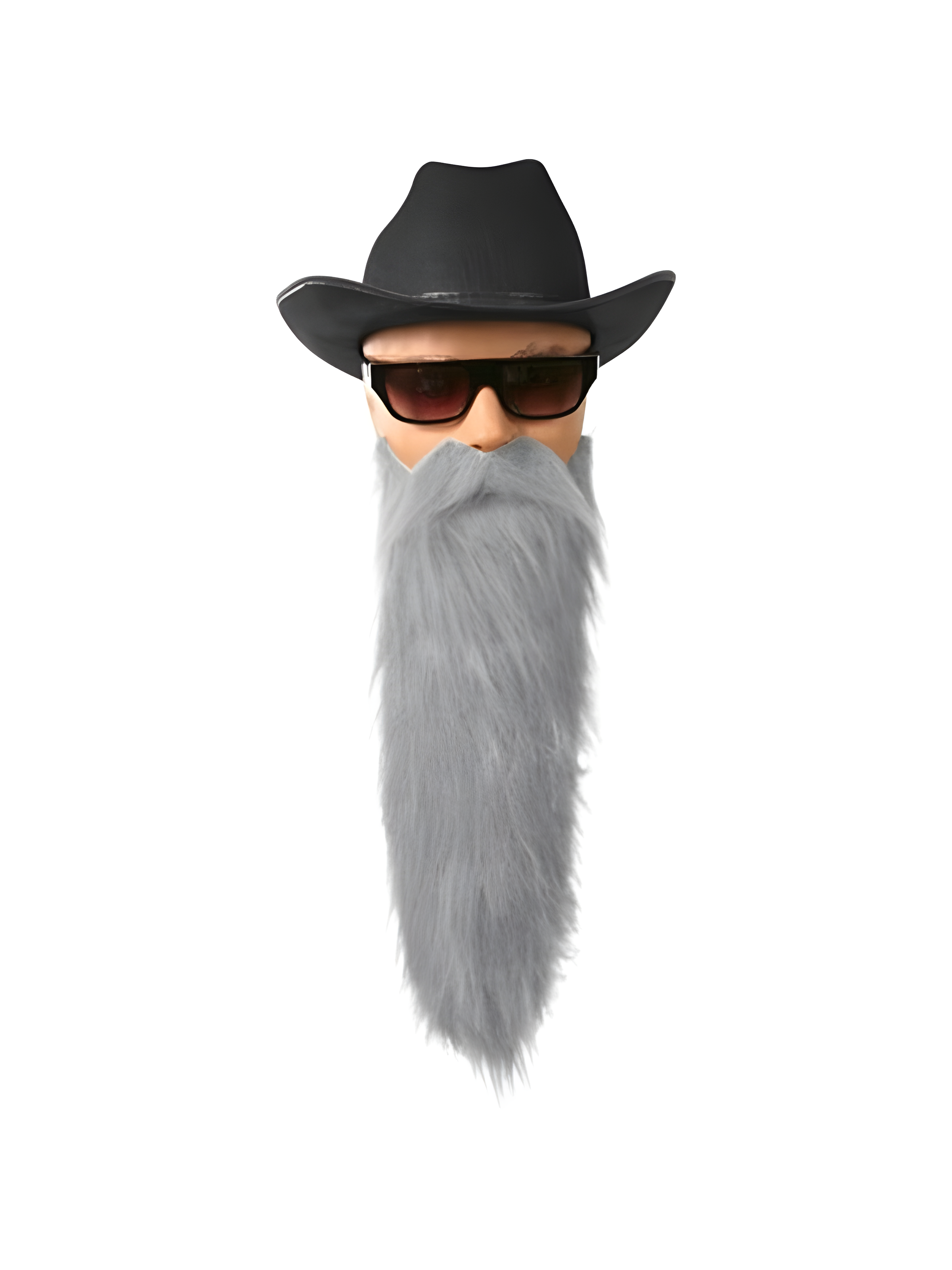 Grey ZZ Top Beard Accessory, Halloween