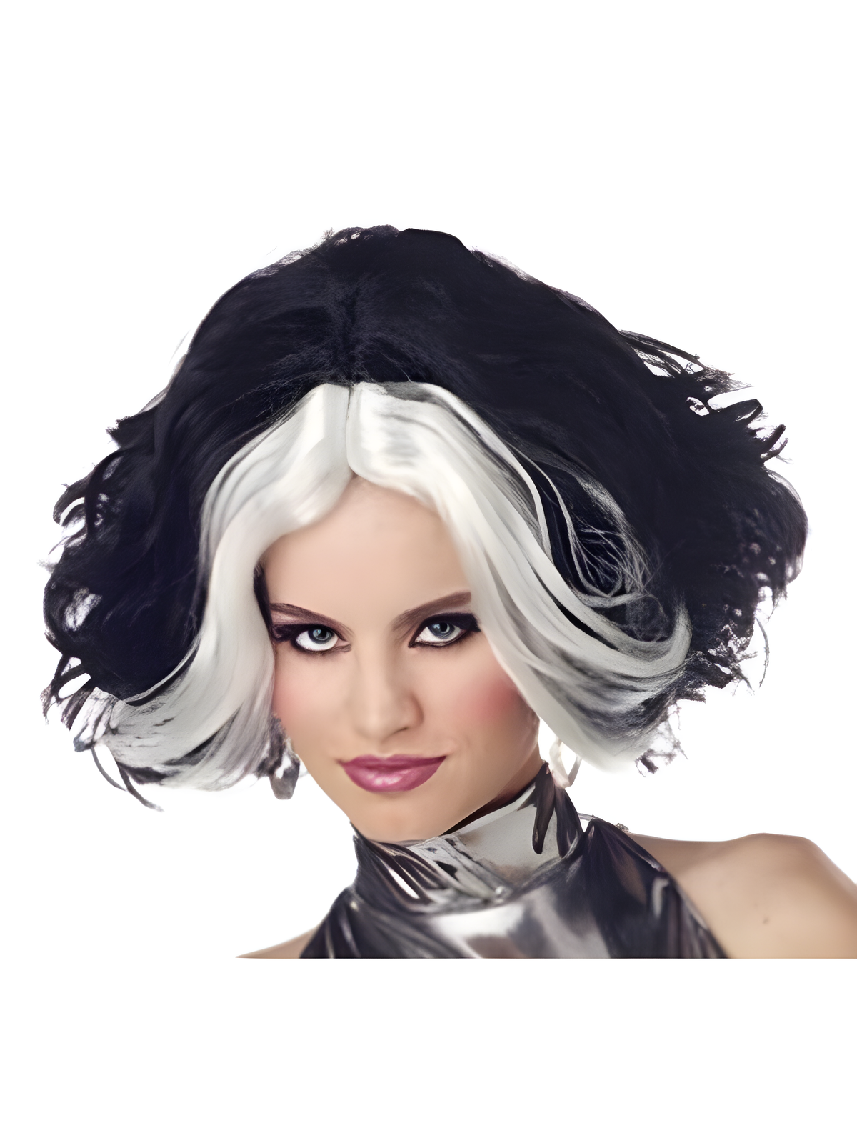 Black & White Diva Wig