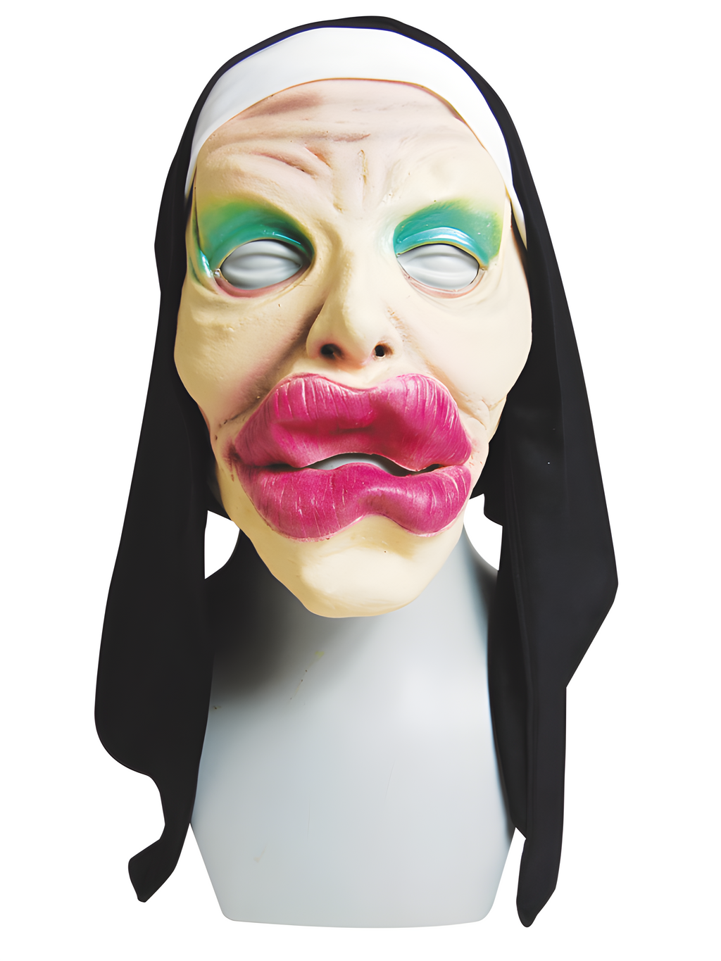 Funny Nun Halloween Costume Mask