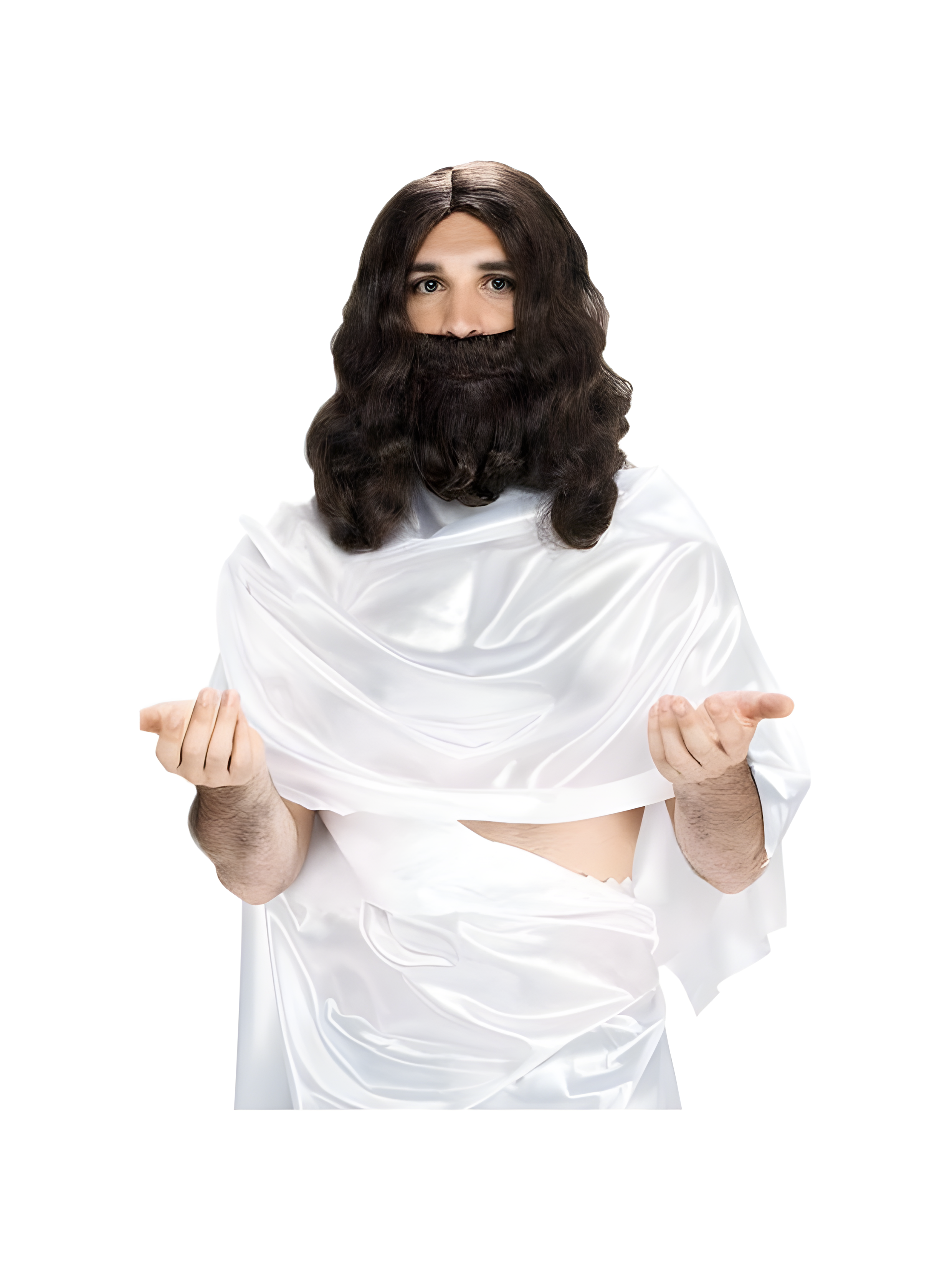 Jesus Christ Wig And Beard Set
