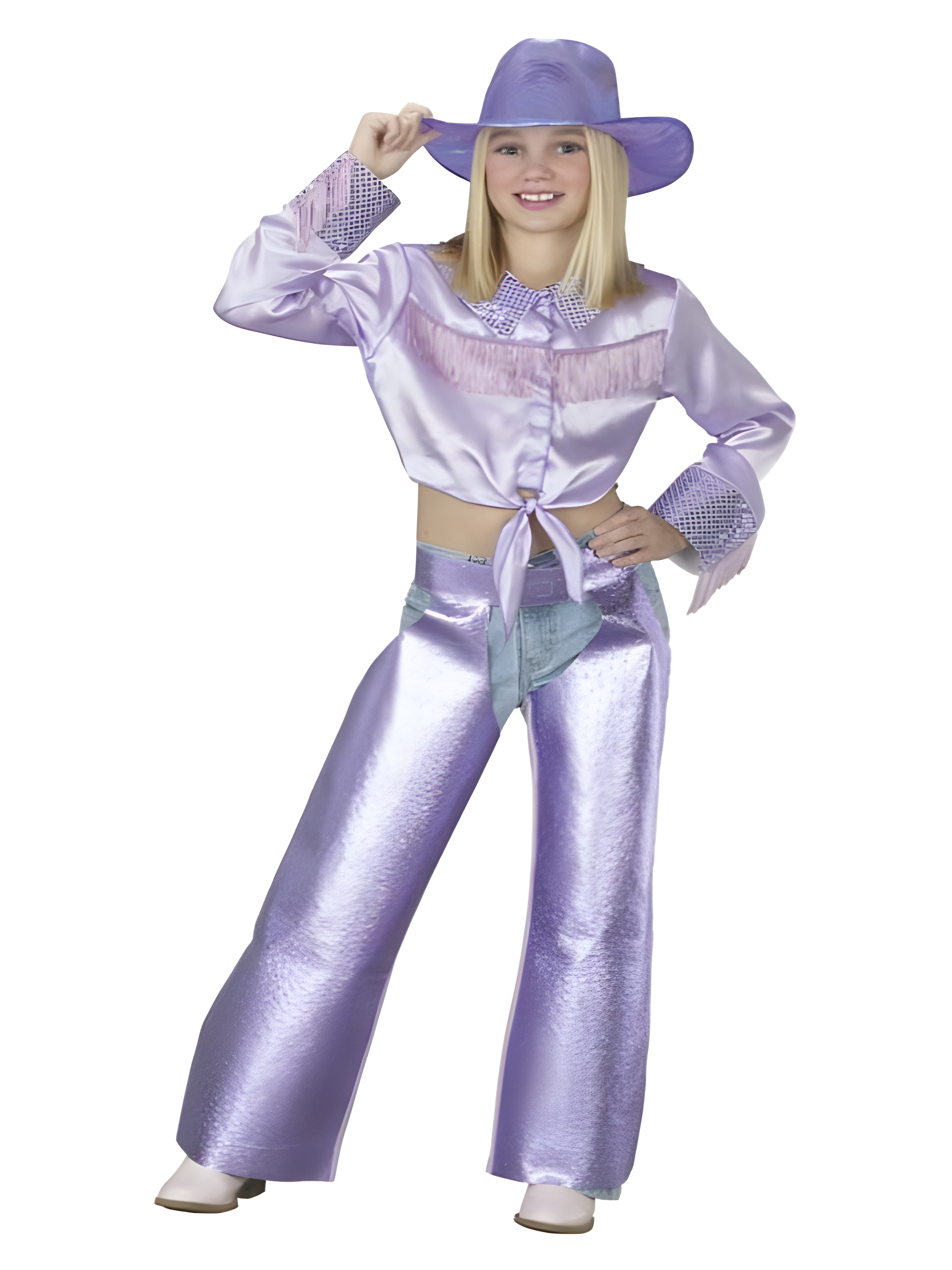 Girl's Purple Country Singer Costume