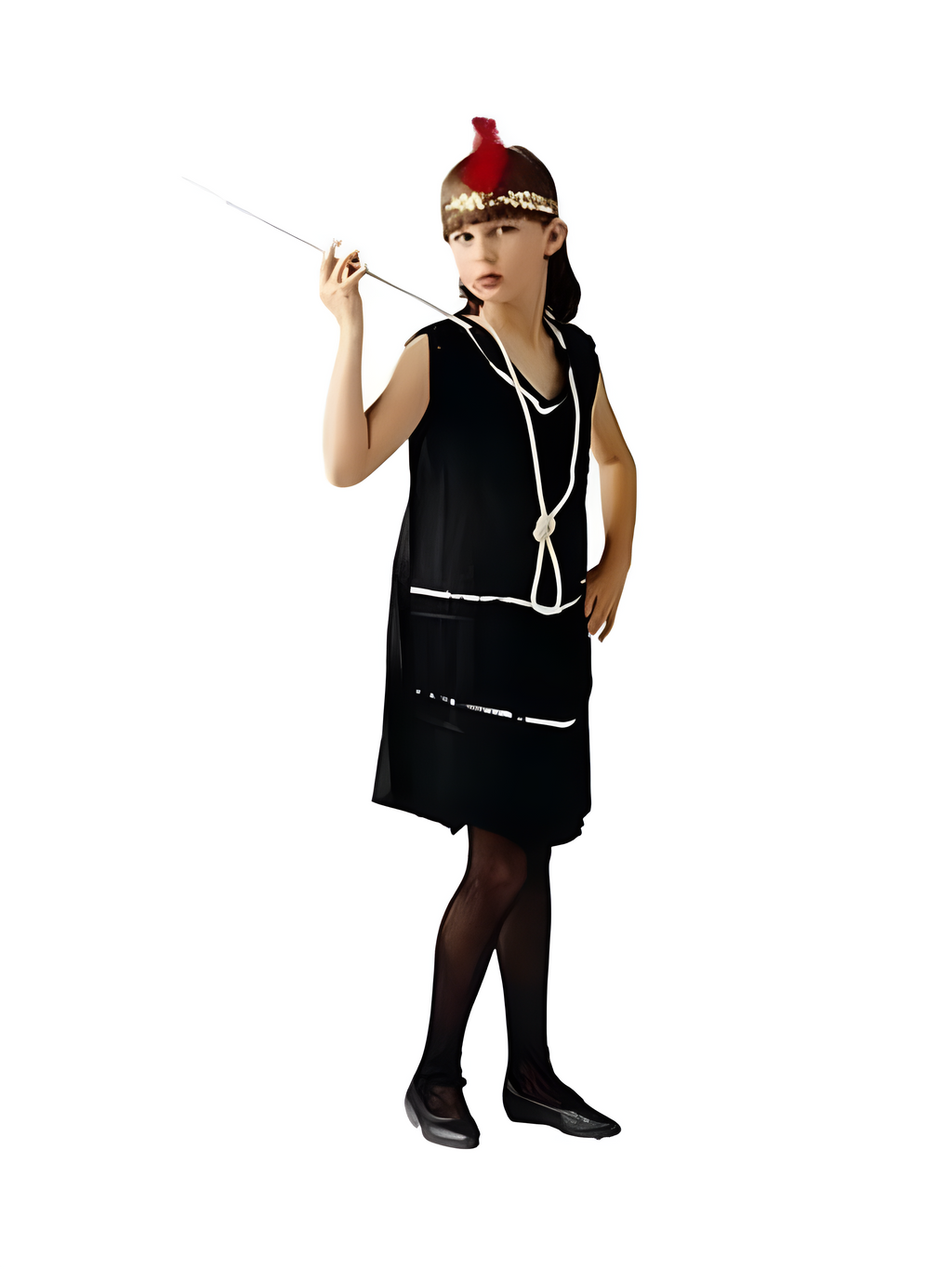 Child Deluxe Black Flapper Dress Costume