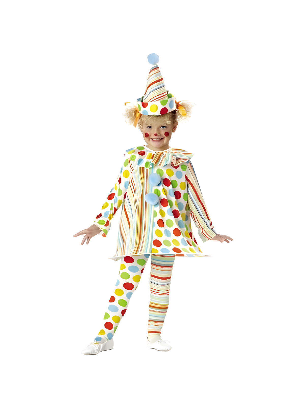Toddler Girls Candy Clown Costume