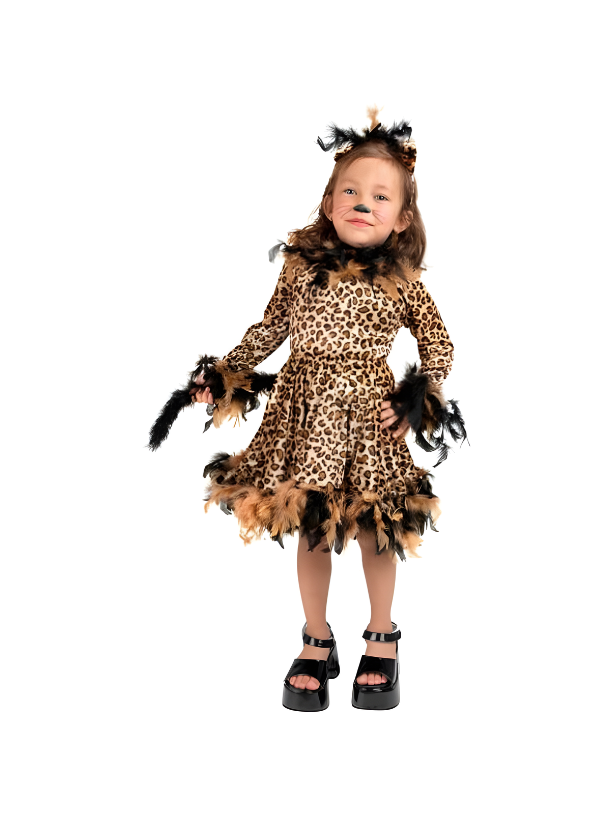 Toddler Leopard Cat Dress Costume