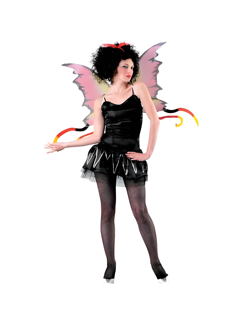 Adult Red & Yellow Costume Wings