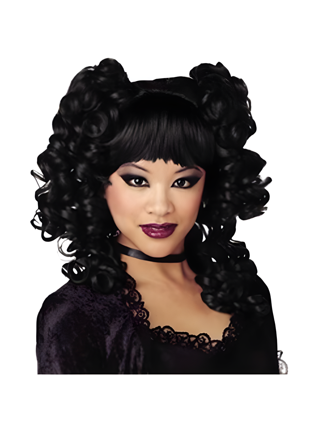 Black Goth Curls Wig