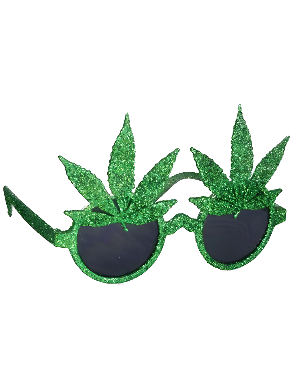 Glitter Pot Leaf Glasses
