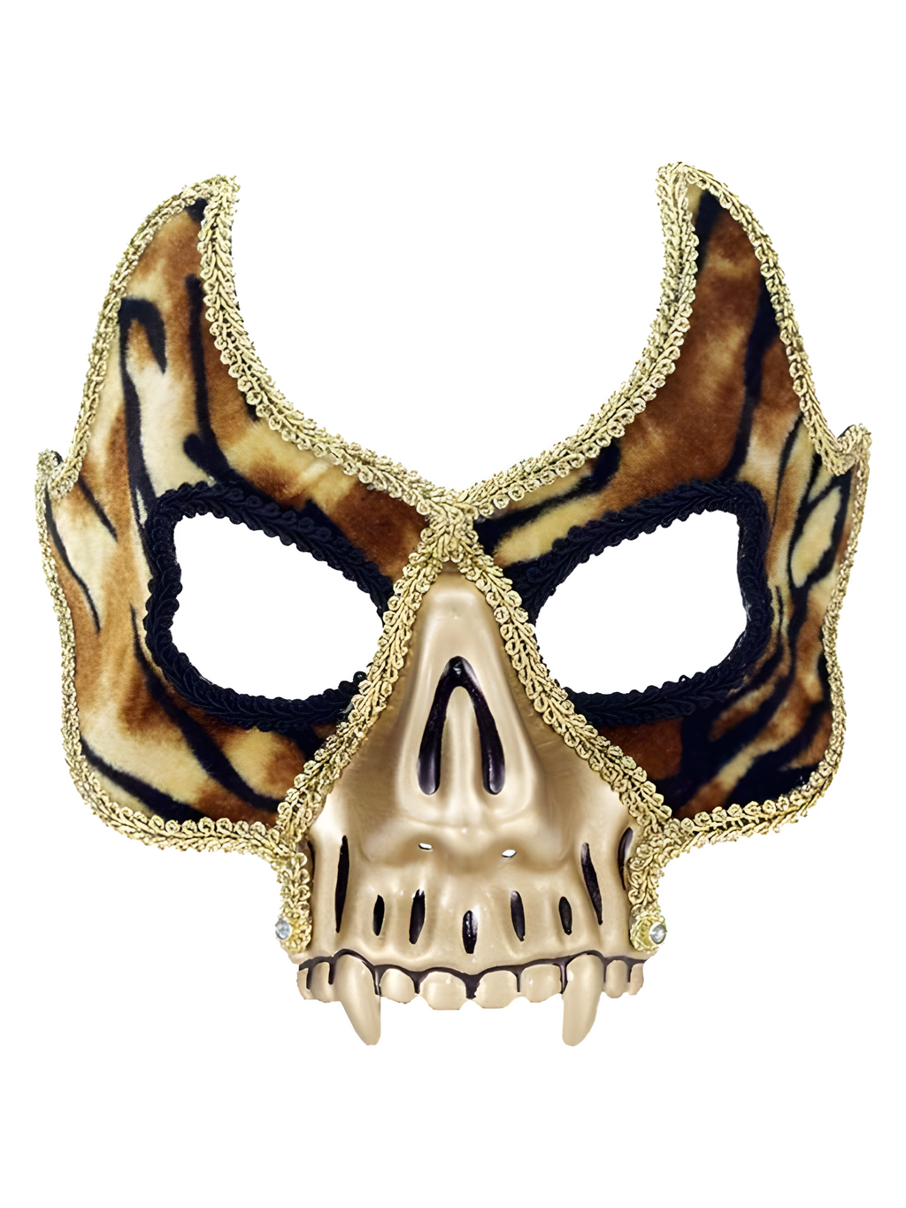 Venetian Skull Mask Gold/Black
