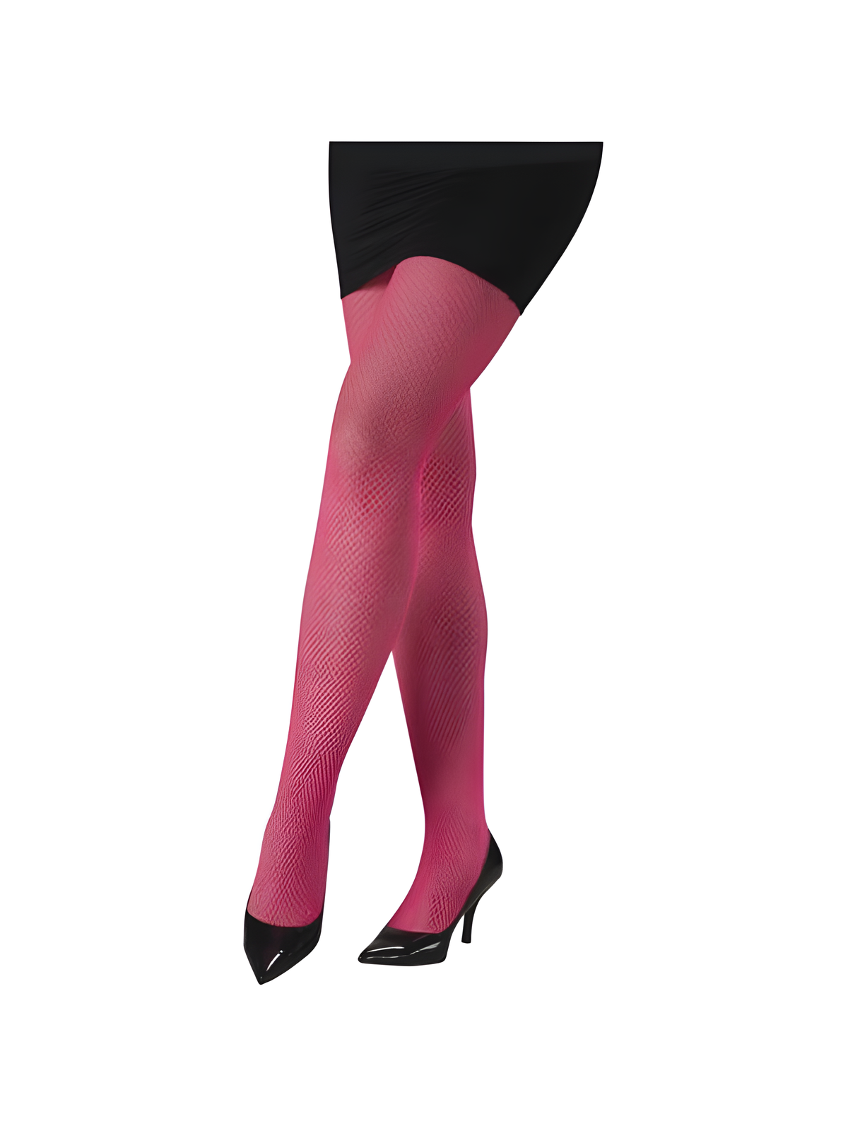 Adult Pink Neon Fishnet Pantyhose