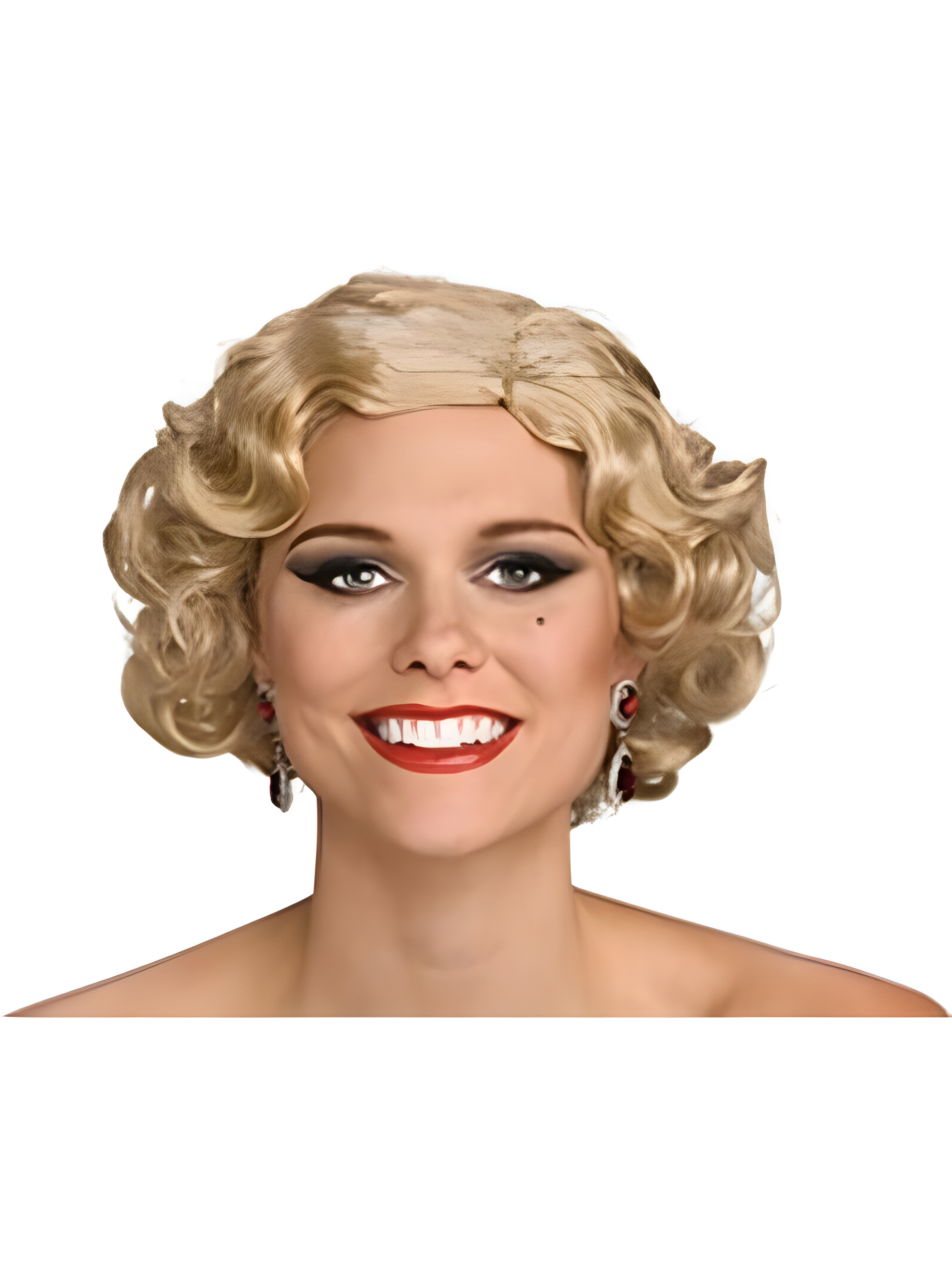 20s Style Costume Ruby Earrings