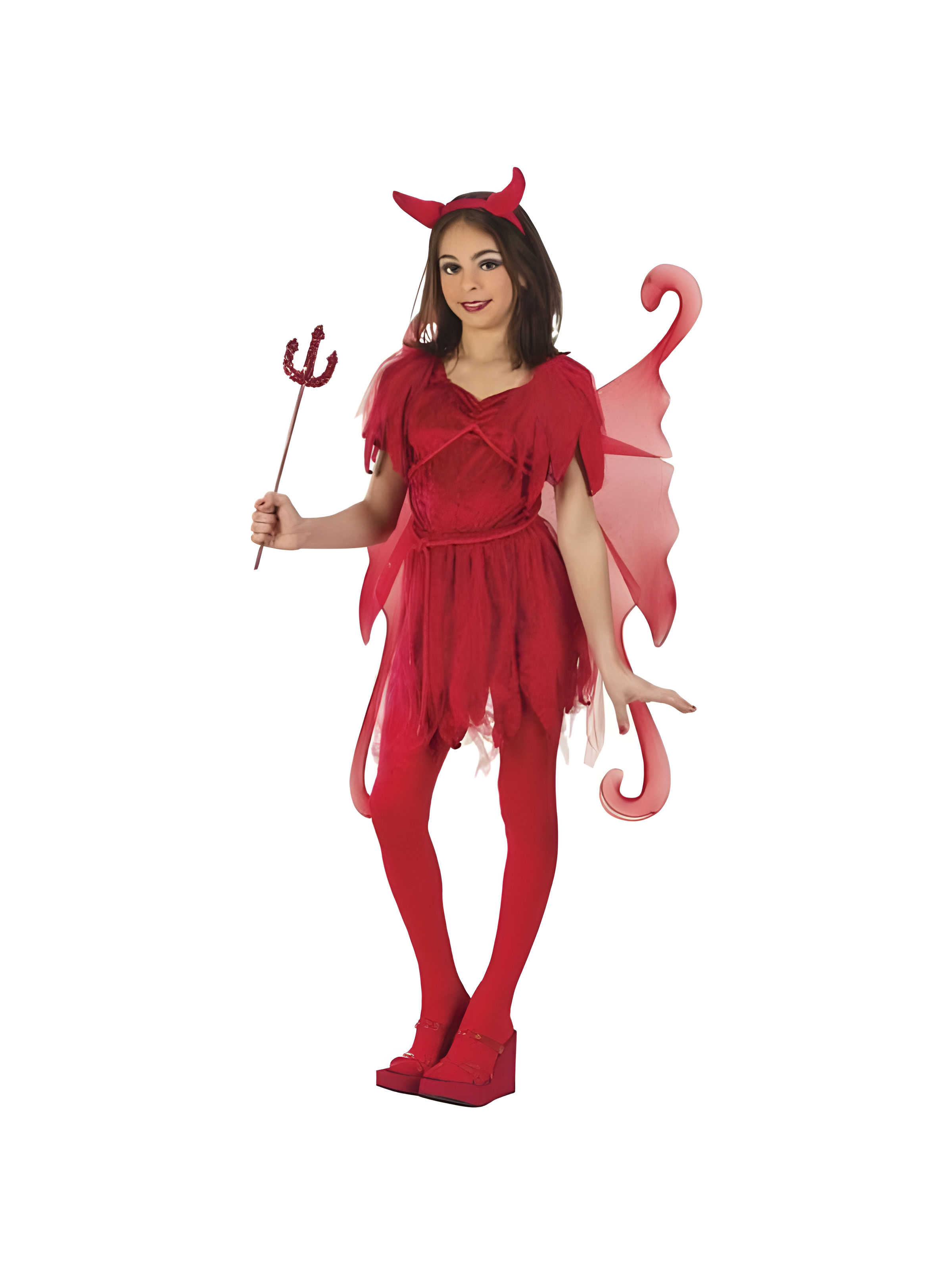 Childs Red Devil Fairy Costume