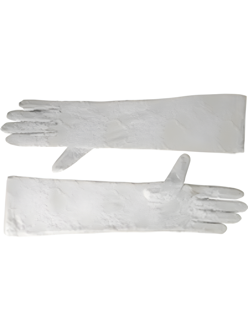 Adult White Opera Length Stretch Lace Gloves