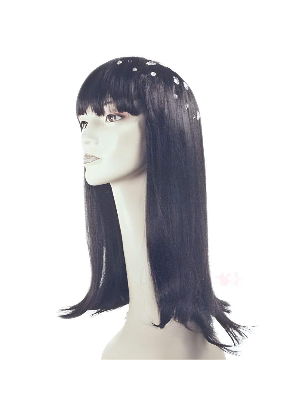 Adult Glittery 70's Talk Show Host Costume Wig