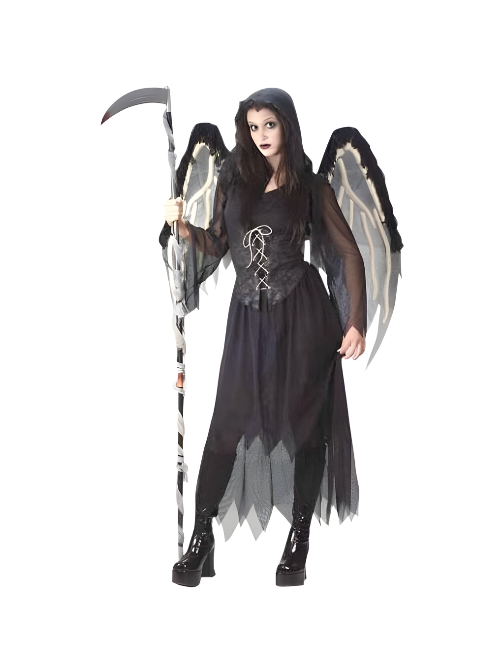 Women's Gothic Dark Angel Halloween Costume (Junior Sizes)