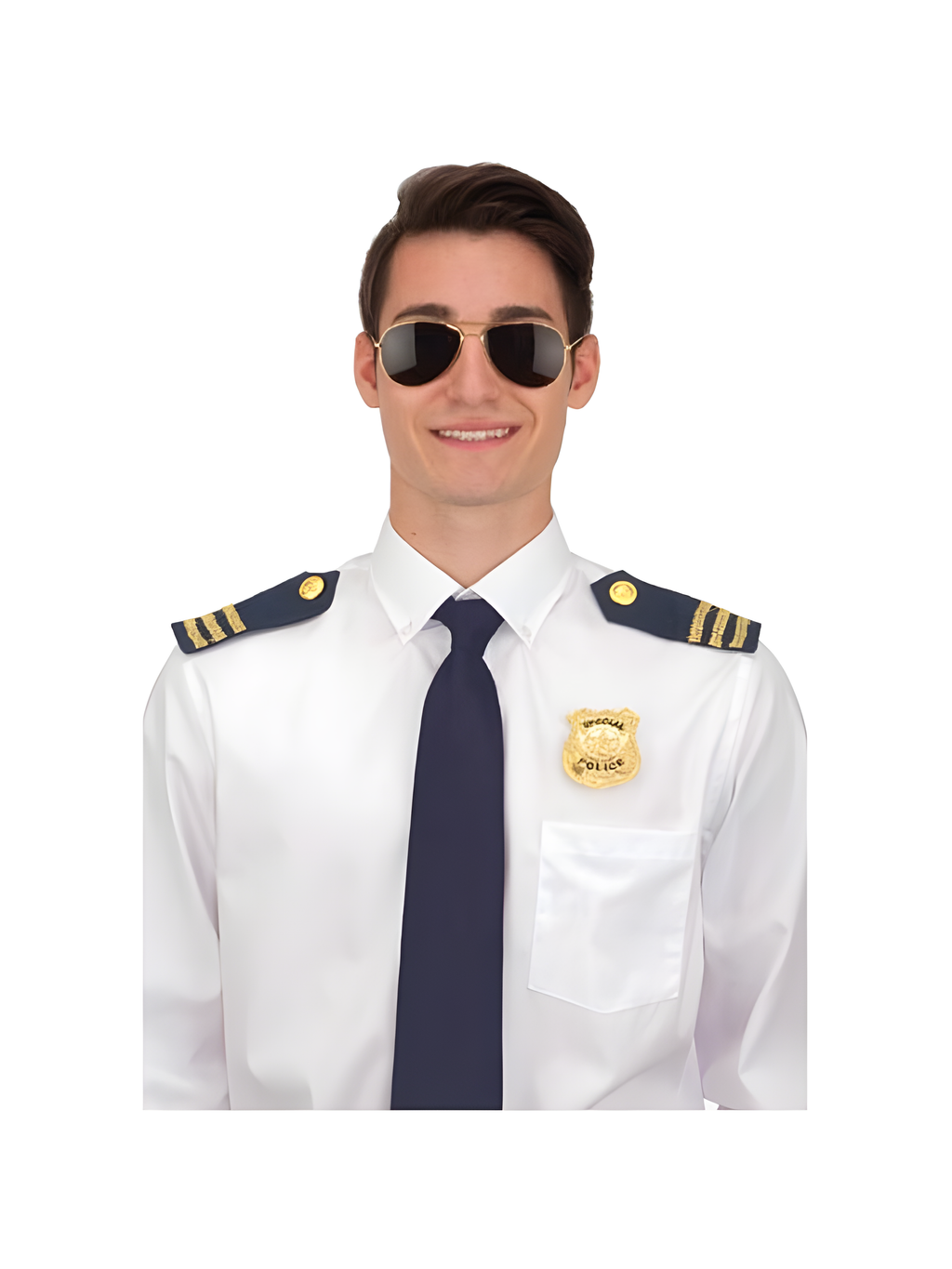 Police Costume Set- Sunglasses, Epaulets, & Badge