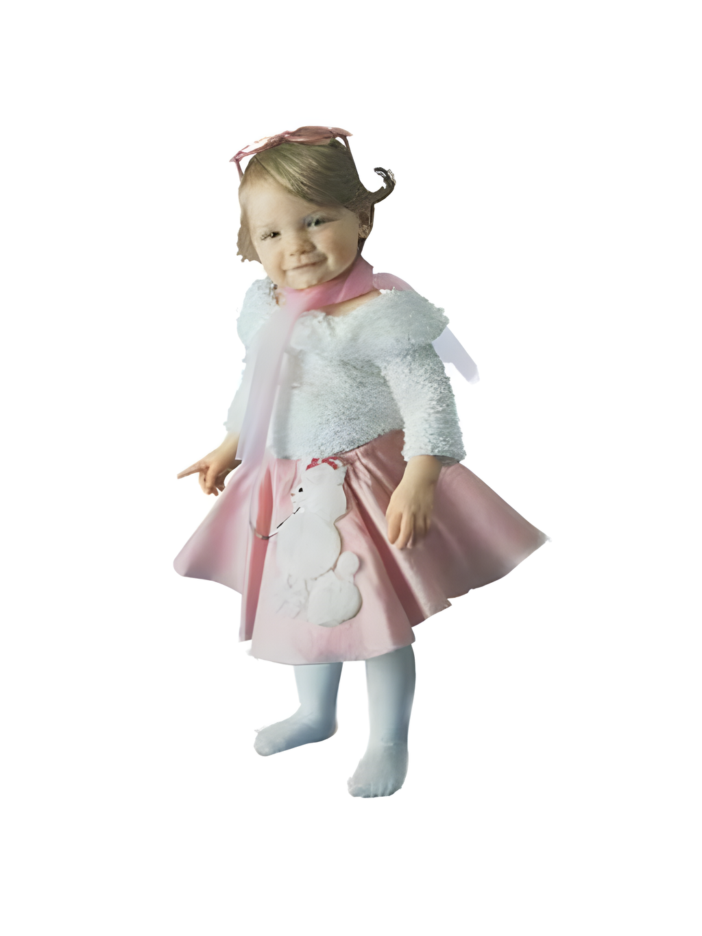 Toddler 50's Shaggy White Blouse