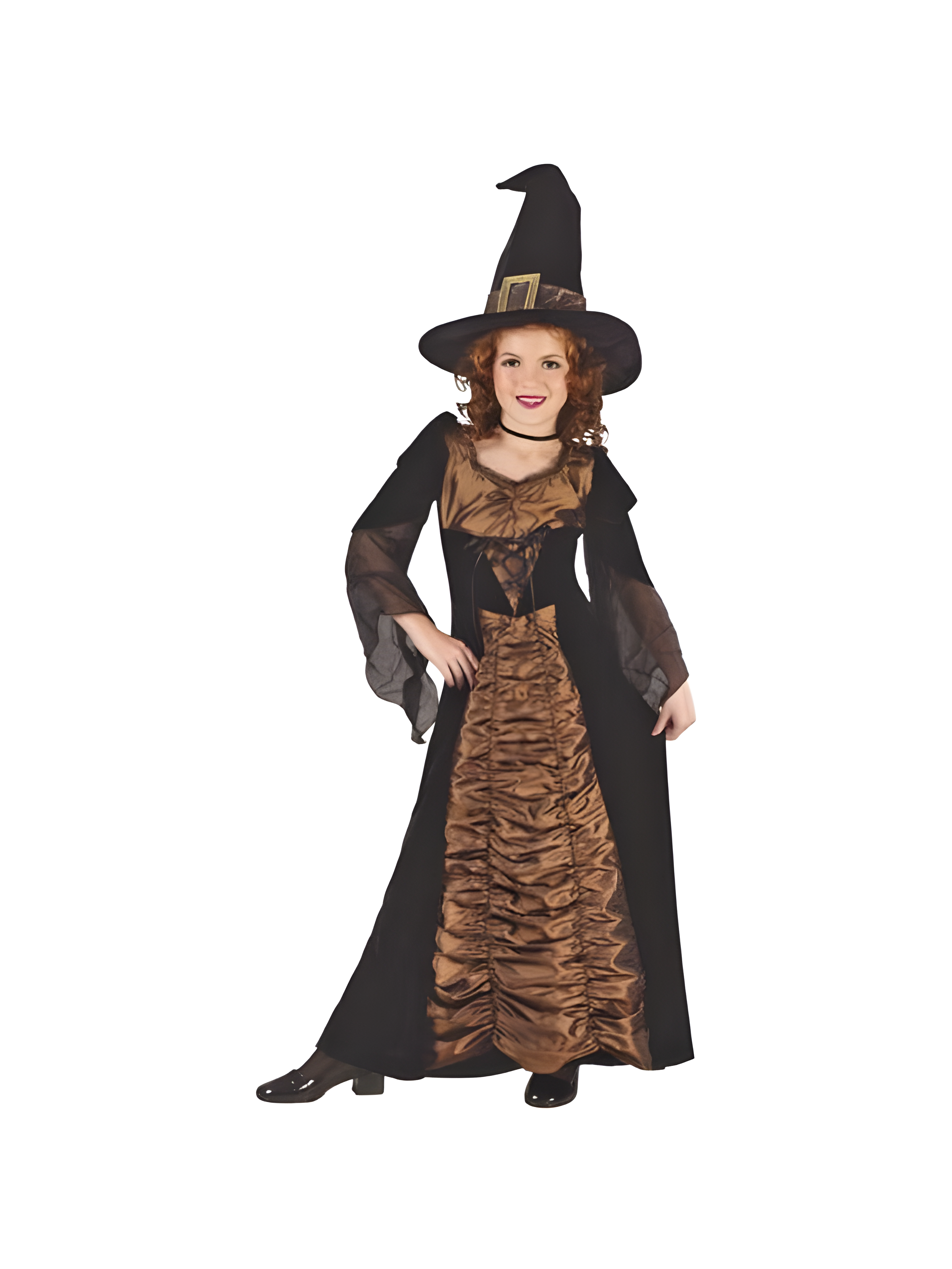 Childs Elegant Coffin Witch Costume