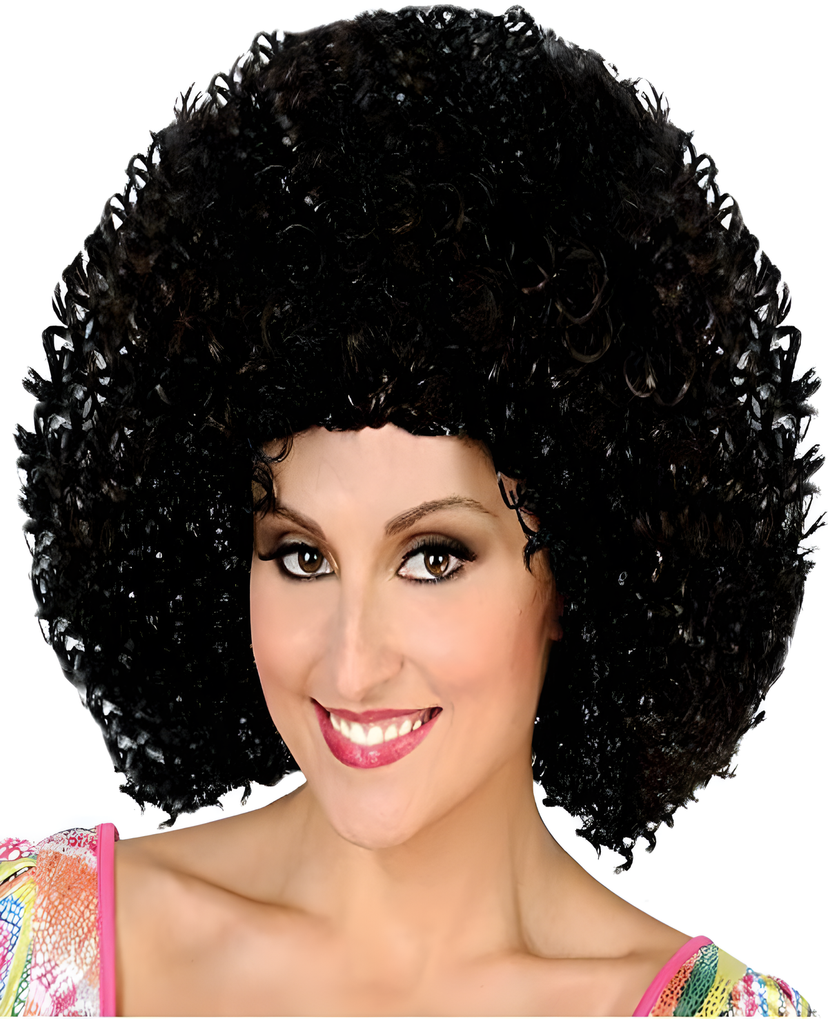70s Disco Black Wig