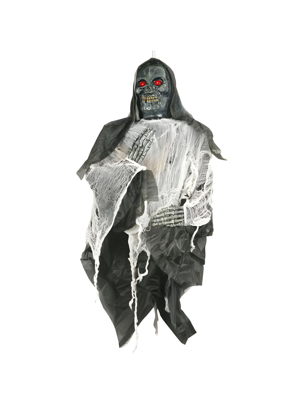 Hanging Screaming Skull Halloween Prop