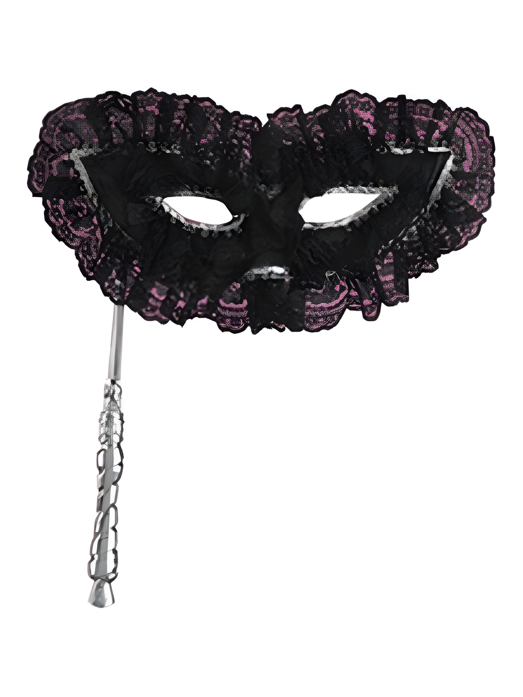 Lace Black Harlequin Eye Mask